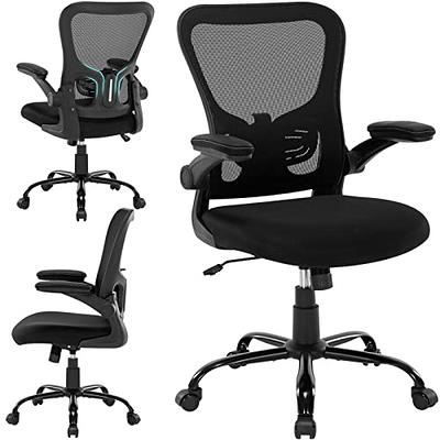 Office Chair, Ergonomic Desk Chair with Adjustable Lumbar Support, High  Back Mesh Computer Chair with Flip-up Armrests-BIFMA Passed Task Chairs