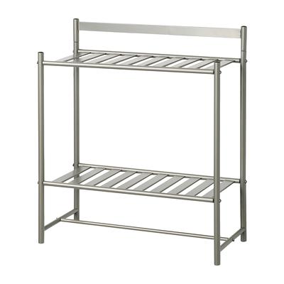 Honey Can Do Satin Nickel 2-Tier Steel Shower Caddy