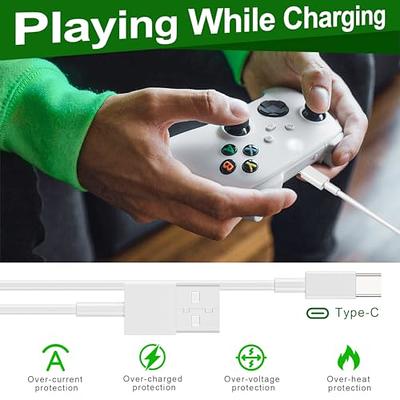 KEKUCULL Paquete de baterías para controlador compatible con Xbox Series  S/X con puerto de carga tipo C, batería recargable para carga de la serie