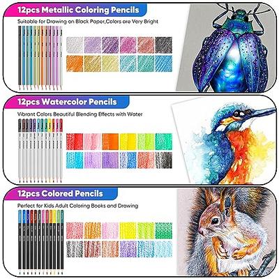 Art Supplies for Adults Kids, 81-Pack Pro Art Kit School Drawing