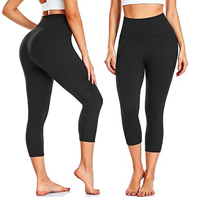 3 Pack High Waisted Leggings for Women-Soft Athletic Tummy Control Pants  for Running Yoga Workout