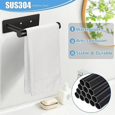 Single Hand Operable Paper Towel Holder Under Cabinet with Damping Effect,  Self Adhesive Paper Towel Roll Holder Wall Mount for Kitchen Bathroom,  SUS304 Stainless Steel, Black - Yahoo Shopping