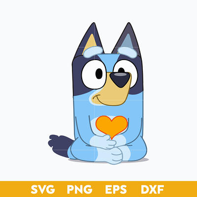 Bingo Bluey Dog SVG, Bluey SVG, Cartoon SVG PNG DXF EPS File.