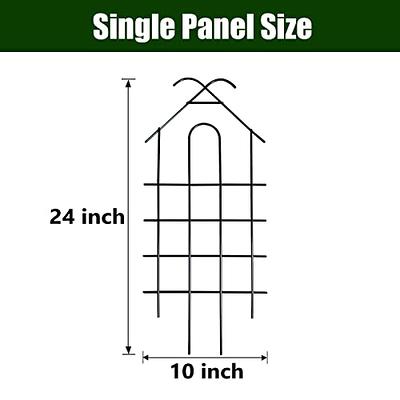 4 Pack Small Trellis for Potted Plants, 16.5'' Metal Plants