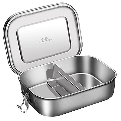 Bentgo Stainless - Leak-Proof Bento-Style Lunch Box with Removable Divider, Silver