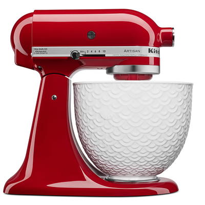 Red KitchenAid 8 qt. Commercial Mixer & Bowl Guard KSMC895ER