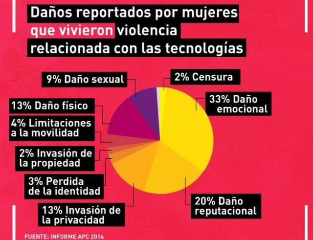 Distintos daños que causa la violencia virtual.