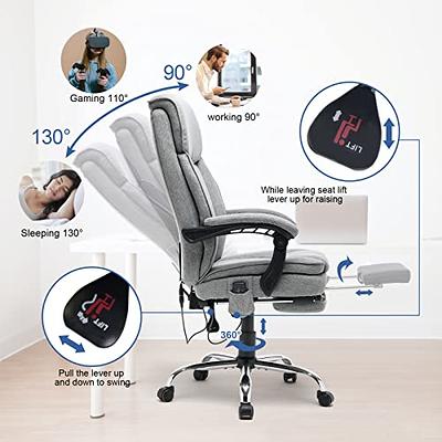 Homrest Executive Ergonomic Office Chair w/ Adjustable Lumbar Back