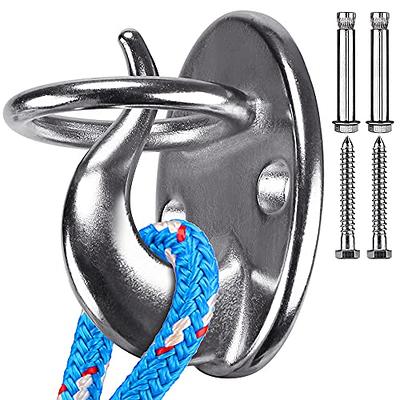 Super Silent, No Squeaking, Permanent Antirust 360 Swivel Swing Hanger, Heavy  Duty Swing Hook with 4 Screws for Concrete Wooden Hanging Hardware for  Porch Chair Hammock Gym SELEWARE silent swing swivel hook