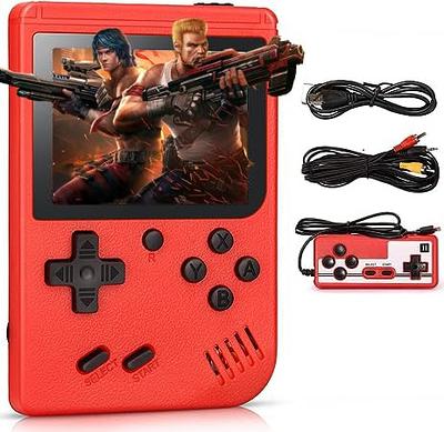 Portable Video Game Console 400 Retro Games Av Output Two Roles Gamepad Lcd  Screen Video Game Player For Children Gifts - Handheld Game Players -  AliExpress