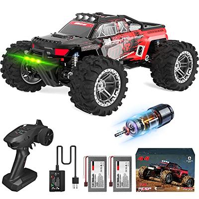 YUAN PLAN RC Drift Cars for Adults, 1/16 2.4GHz 4WD RC Cars RTR Drift Car  High Speed Remote Control Cars Vehicle with LED Lights Two Batteries and