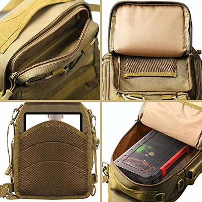 Aertiavty Compact Fishing Tackle Bag, Fishing Bag with Tackle Box and Rod  Holder Outdoor Sport Fishing Backpack : : Sporting Goods