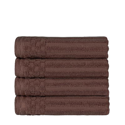 Superior Soho Collection 6 Piece 100% Cotton Bath Towel Set, Silver 