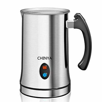 CYETUS Milk Frother, 4-in-1 Electric Milk Steamer, Automatic Warm and Cold  Foam Maker Milk Warmer for Coffee, Latte, Cappuccinos, Macchiato, Stainless  Steel, Black - Yahoo Shopping