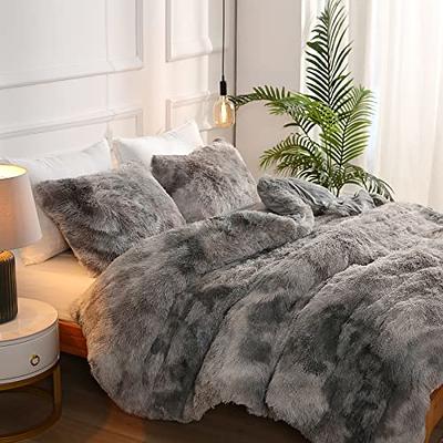 XeGe Plush Shaggy Duvet Cover, Luxury Ultra Soft Crystal Velvet