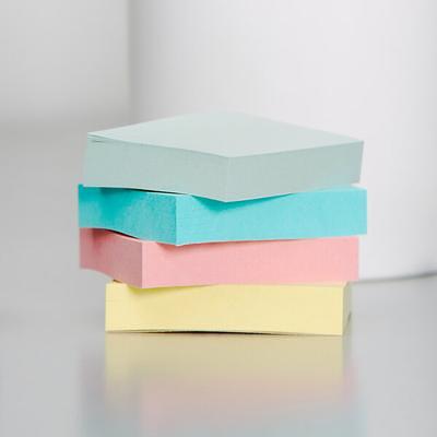 Post-it Notes Color Notes, 1-1/2 x 2, Pastel Colors, 12 100-Sheet Pads/Pack