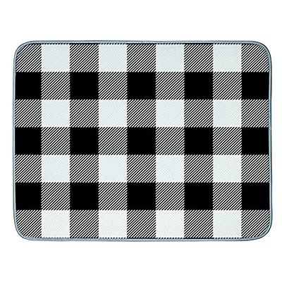 Microfiber Gray Dish Drying Mat, Heat Insulated Pad, Super