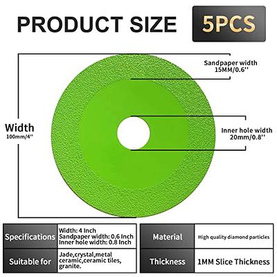 5Pcs Glass Cutting Disc for Angle Grinder, Diamond Cutting Blades Glass  Cutters Tools, 1mm Ultra Thin Saw Blade Wheel Glass Ceramic Cutting and  Grinding for Jade, Crystal, Bottles (4inch/100mm) - Yahoo Shopping