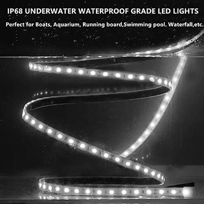 Marine Submersible Boat LED Strip Lights, 12V 6FT IP68 Waterproof  Underwater Boat Lights, Boat Interior Lights, Boat Deck Lights Courtesy  Lights for