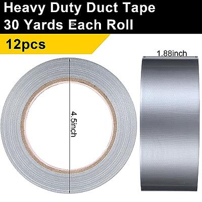 Kisston 12 Rolls Duct Tape, 30 Yards x 1.88 Inch Heavy Duty Duct Tape  Waterproof Duct Tape Flexible Tear by Hand Bulk for Home Use Strong  Industrial Tape No Residue (Silver) - Yahoo Shopping