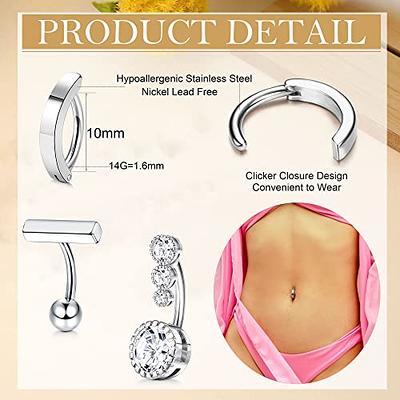 3pcs rings for women belly button ring steel Belly Piercing