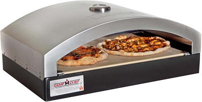 Gas Pizza Oven with 16 Pizza Stone - Caprihom Outdoor Portable Pizza Ovens  for Outside Kitchen Pizza Maker Oven Stainless Steel Pizza Oven Countertop