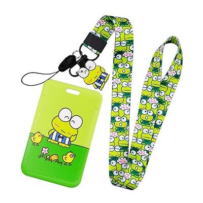 Wrapables Lanyard Keychain and ID Badge Holder Unicorns Black