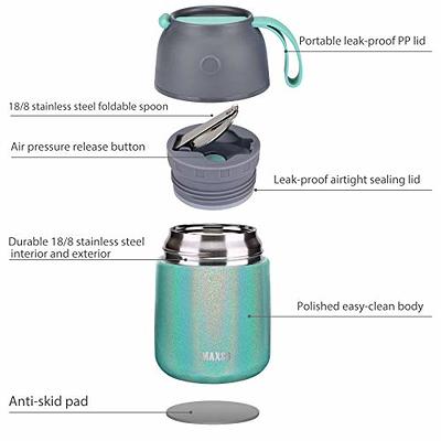 JOOPETALK Thermo for Hot Food Kids 17oz Soup Thermo Insulated Food Jar Lunch  Container Keeps Hot/Cold Vacuum Stainless Steel Thermo Lunch Box With  Handle Folding Spoon for School, Office, Travel - Yahoo