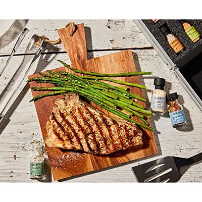 Camerons BBQ Grill Topper Grilling Pans (Set of 2) - Non-Stick Barbecue  Trays w Stainless Steel Handles- Indoor Outdoor use for Meat, Vegetables 