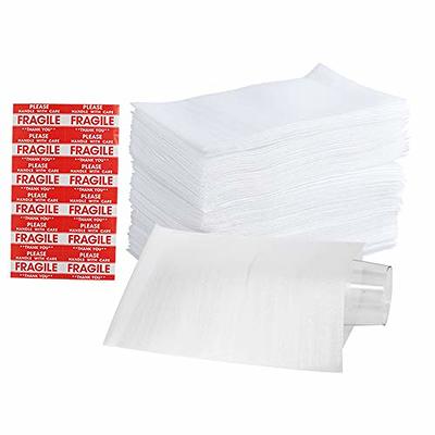 EPE's Eco-friendly 100% Recyclable and Reusable 12”x 12”x 1/16” Thickness  Pre-Cut Extruded PE Foam Packing Sheets, 100 count