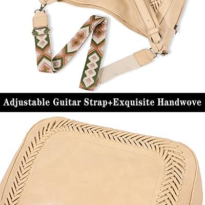 AUYOCO Vegan Leather Crossbody Bags for Women, Crossbody Purse with Guitar  Strap Zipped Pockets Handbag Shoulder Bag - Yahoo Shopping