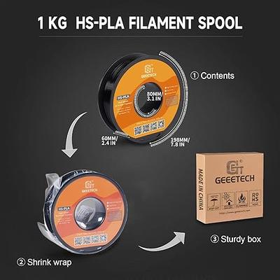 Geeetech HS-PLA 1.75mm, High Speed 3D Printer Filament,1kg Spool (2.2lbs),Dimensional  Accuracy +/- 0.02mm, Fast Printing Speed and high Printing Quality, Fit  Most FDM Printer (Black) - Yahoo Shopping