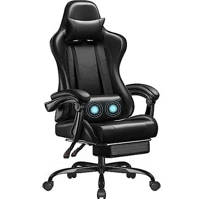 MoNiBloom Computer Gaming Chair with Footrest and Lumbar Support,  Adjustable Hight Ergonomic Racing Chair for Adult Teen Office or Gaming,  Carbon Fiber Leather High Back Video Game Chair, Black - Yahoo Shopping