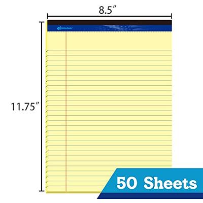 6 Pack LARGE Lined Legal Pads (8.5 in x 11 in)