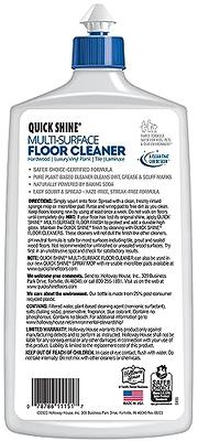 Quick Shine Multi Surface Floor Cleaner 27oz, Ready to Use, Dirt  Dissolving, Streak Free, No Rinse, Use on Hardwood, Laminate, Luxury Vinyl  Plank LVT, Tile & Stone