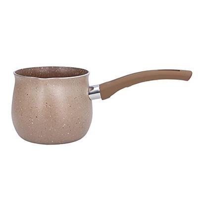 10cm Mini Milk Pot, Nonstick Small Butter Sugar Melting Pot with Pour Spout  for Melted Butter Milk Steaming Milk Frothing Latte Art(Brown) - Yahoo  Shopping