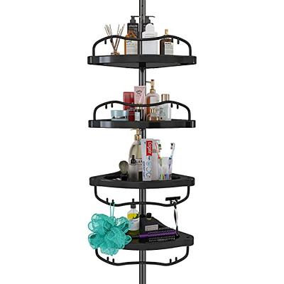 PHANCIR 3 PCS Corner Shower Caddy Shower Organizer, 2 Tier Self-Adhesive Bathroom  Organizer Shower Caddy Basket With Soap Holder, No Drilling Wall Mounted  Rustproof Stainless Steel Shower Rack Black 