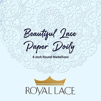 Royal Lace Fine Quality Paper Products, Medallion Lace Round Paper Doilies,  4-Inch, White, 1 Piece, Pack of 40 each - Yahoo Shopping