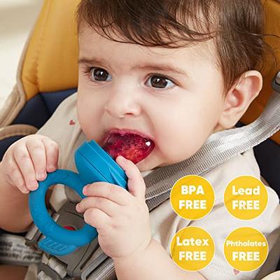 Baby Feeding Set, Baby Feeding Supplies | 4 Baby Spoons for First Stage 4  Months+, Mash and Serve Bowl, Baby Food Feeder/Fruit Feeder Pacifier (2