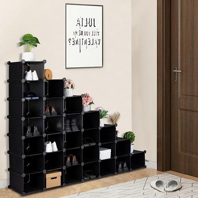 7-Tier Shoe Rack,28-Pair Plastic Shoe Units, Cabinet Storage Organizer -  Yahoo Shopping