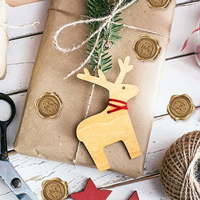  CRASPIRE 3 Style 60pcs Christmas Wax Seal Stickers (Santa +  Christmas Tree + Elk) Self Adhesive Wax Seal Stamp Stickers Envelope Wax  Stickers for Wedding Invitations Envelope Cards Gift Wrapping