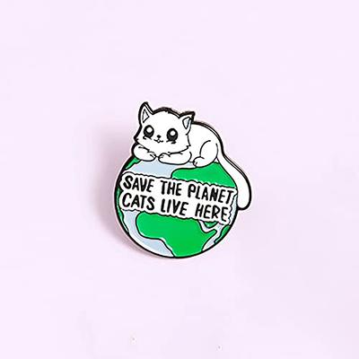 Cat Pins Cute Pins Funny Cat Pin Enamel Pins Live Laugh Love