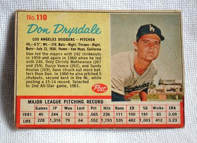 Don Drysdale MLB Original Autographed Photos for sale