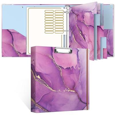 3 Ring Binder 1.5 Inch Pink, 1 ½ inch Binder Clear View Cover with