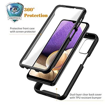 SURITCH for Samsung Galaxy A14 5G Case, [Built-in Anti-Scratch Screen  Protector] 360° Full Body Protection Shockproof Rugged Bumper Phone Cover  for