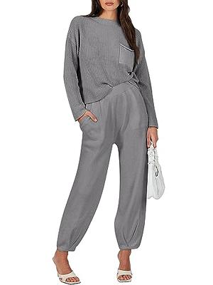 ANRABESS Women's Fall Fashion 2023 Long Sleeve Knit Loungewear