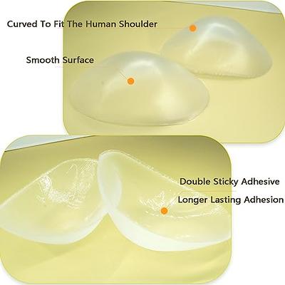 Reusable Shoulder Pads for Womens Clothing, 3 Pairs Invisible T-Shirt Women's  Shoulder Pad Thin Adhesive Silicone Push-Up Pads Shoulder Enhancer - Yahoo  Shopping