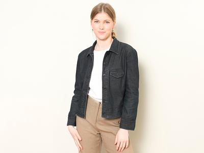 Armani Jeans Denim Jacket Vintage Jean Dark Wash Denim Y2K Style Designer Women Blue Clothing Size Small - Yahoo Shopping