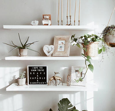 Hand Crafted Bathroom Wall Shelf, Bathroom Floating Shelves