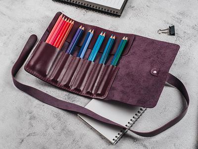 Leather Pencil Roll, Pen Case, Artist Roll, Gift For Painter, Painter Case,  Brush Case - Yahoo Shopping